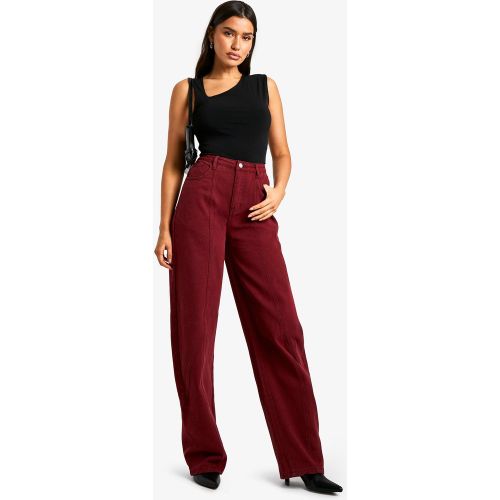 Tall" - Jean Délavé À Imprimé Cerise - 34 - boohoo - Modalova