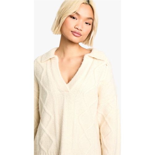 Pull Sans Manches Torsadé - S - boohoo - Modalova