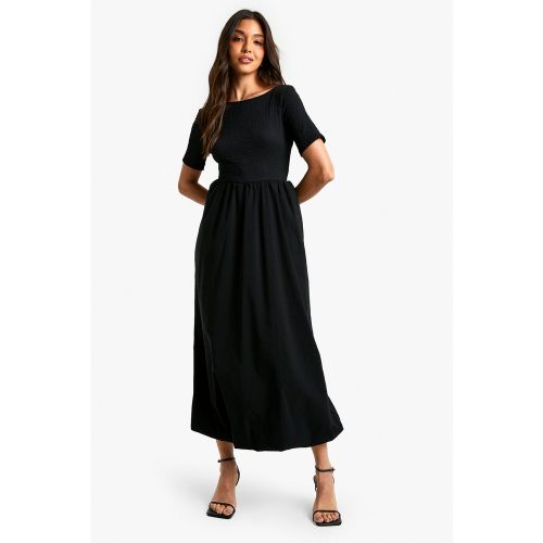 Robe Mi-Longue Texturée À Jupe Large - 36 - boohoo - Modalova