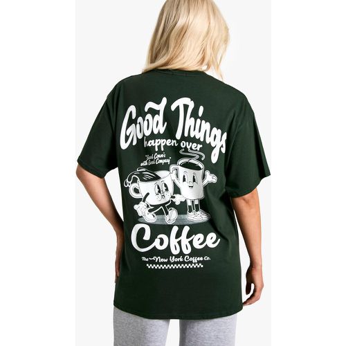 T-Shirt Oversize À Slogan Good Things Happen - Xl - boohoo - Modalova