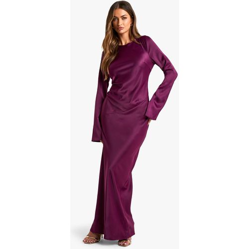 Robe Longue Satinée - 38 - boohoo - Modalova