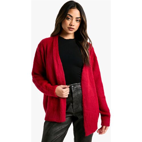 Cardigan Côtelé En Maille Brossée - L - boohoo - Modalova