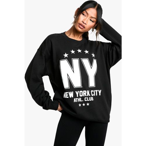 Sweat Oversize À Slogan New York - S - boohoo - Modalova