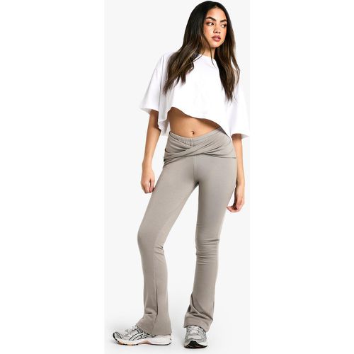 Pantalon Flare Épais En Jersey - 38 - boohoo - Modalova