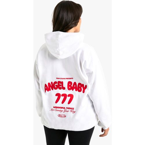 Grande Taille - Sweat À Capuche Oversize À Slogan Ange Baby - 46 - boohoo - Modalova