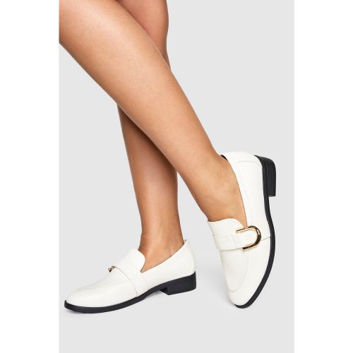 Mocassins Utilitaires - Pointure Large - Blanc Écru - 36, Blanc Écru - boohoo - Modalova