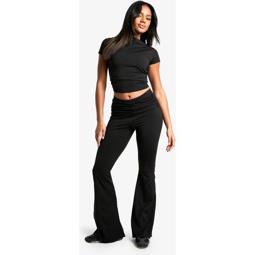 Pantalon Flare Moulant Froncé - 40 - boohoo - Modalova