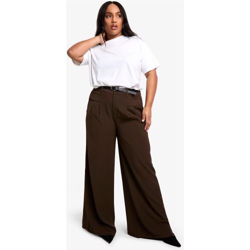 Grande Taille - Pantalon Large À Ceinture - 44 - boohoo - Modalova