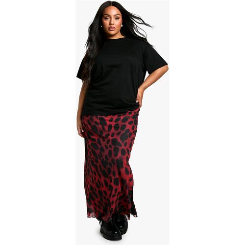 Grande Taille - Jupe Longue En Mesh - 46 - boohoo - Modalova