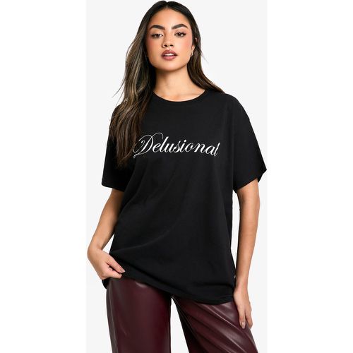 T-Shirt Oversize À Imprimé Abstrait - M - boohoo - Modalova