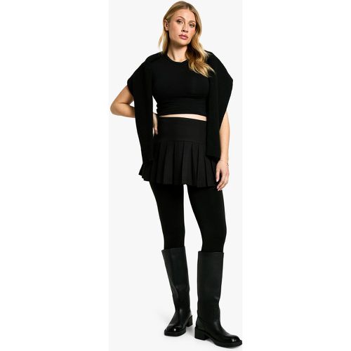 Maternité - Collant De Grossesse Doublé En Polaire - L/Xl - boohoo - Modalova