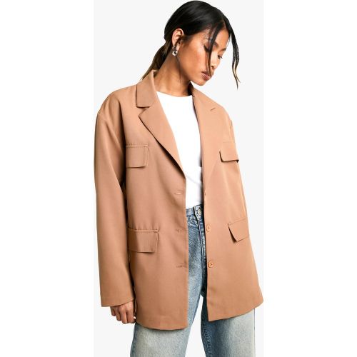 Blazer Oversize Tissé - 36 - boohoo - Modalova