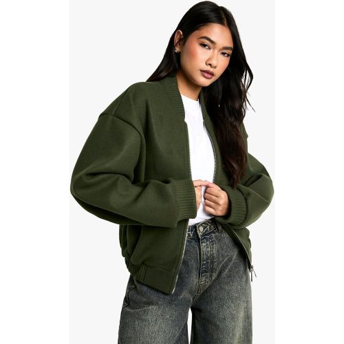 Bomber Effet Laine - 36 - boohoo - Modalova