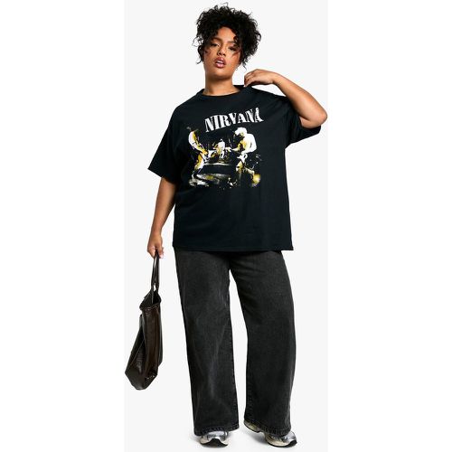 Grande Taille - T-Shirt Oversize Imprimé À Imprimé Nirvana - 46 - boohoo - Modalova