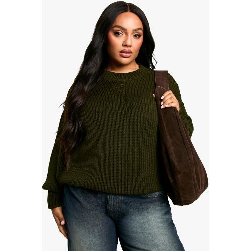 Grande Taille - Pull Oversize À Col Ras Du Cou - 44 - boohoo - Modalova