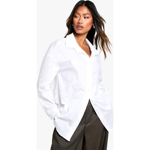 Chemise Oversize Froncée En Coton - 38 - boohoo - Modalova