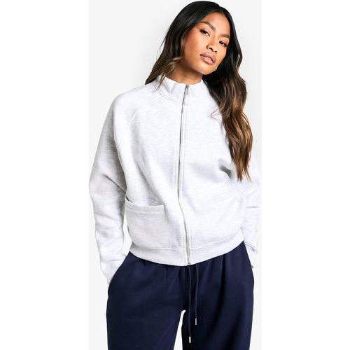 Sweat Oversize Zippé À Poches - L - boohoo - Modalova