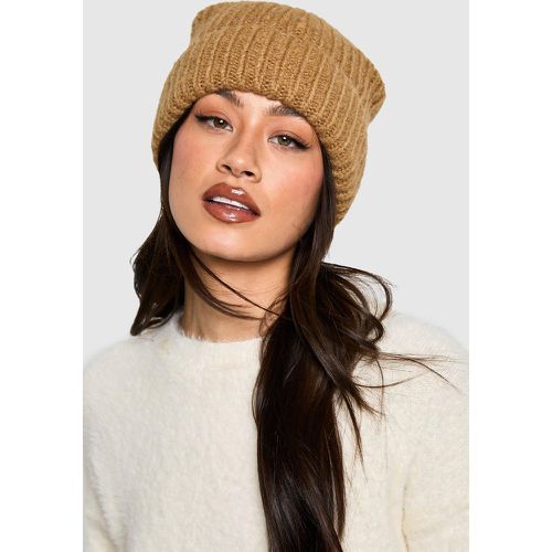 Bonnet En Maille Duveteuse - One Size - boohoo - Modalova