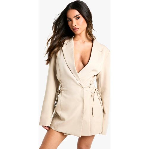 Petite" - Robe Blazer À Lacets - 34 - boohoo - Modalova