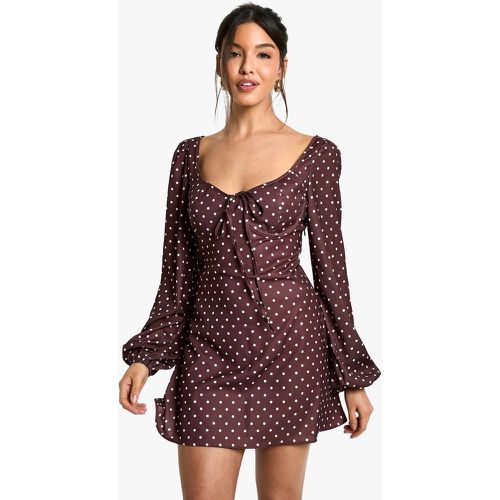 Robe Courte À Pois Et Pois - 36 - boohoo - Modalova