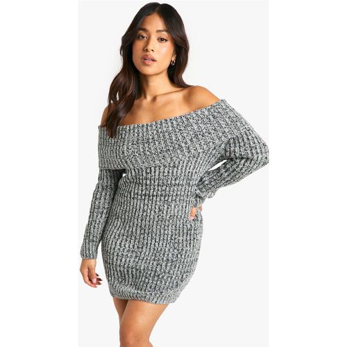 Petite" - Robe Pull À Col Bateau - S - boohoo - Modalova