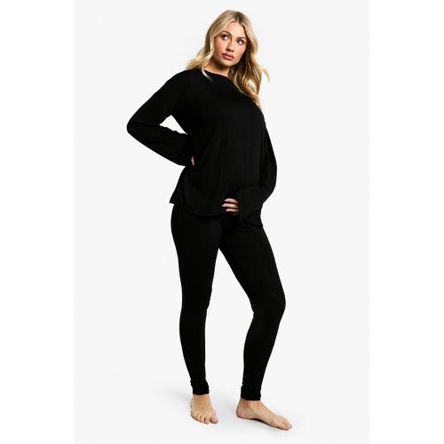 Maternité - Ensemble De Pyjama Oversize Avec Top À Manches Longues Et Legging - 40 - boohoo - Modalova