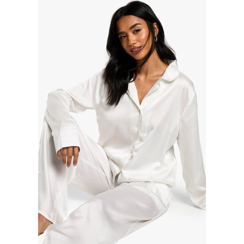 Petite" - Ensemble De Pyjama Satiné - 34 - boohoo - Modalova