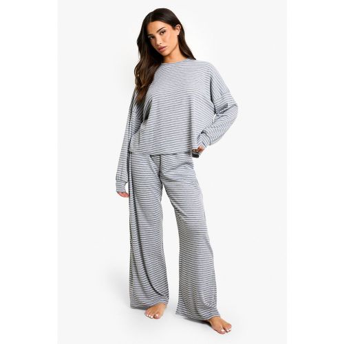 Petite" - Ensemble De Pyjama Confort À Rayures - 34 - boohoo - Modalova