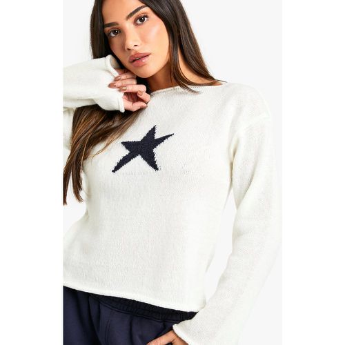 Petite" - Pull En Maille À Col Roulé - L - boohoo - Modalova