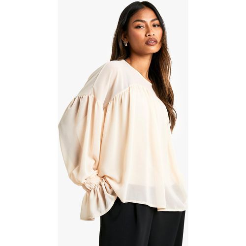 Blouse En Mousseline De Soie À Manches Longues - 38 - boohoo - Modalova