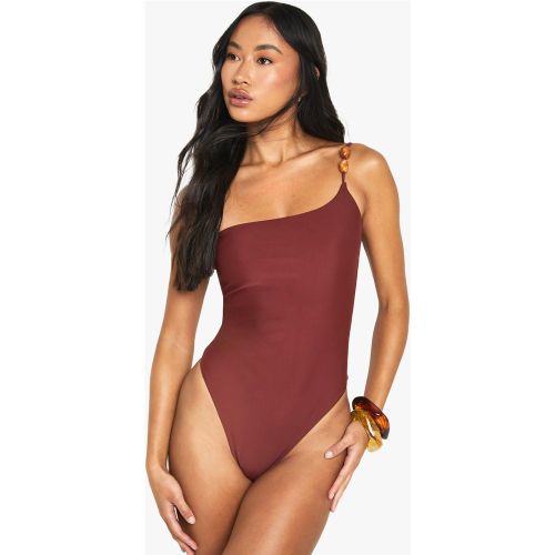 Maillot De Bain Asymétrique En Résine - 34 - boohoo - Modalova