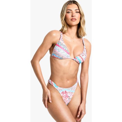 Bikini Triangle Fleuri - 36 - boohoo - Modalova