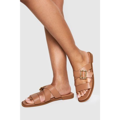 Sandales Croisées À Boucle - 36 - boohoo - Modalova
