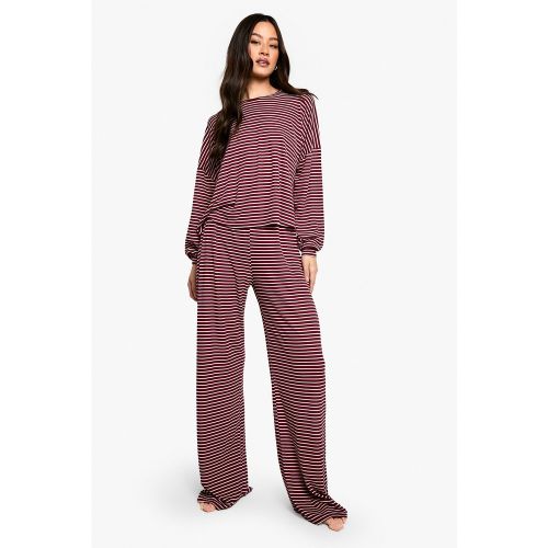 Tall" - Ensemble De Pyjama Rayé En Jersey - 36 - boohoo - Modalova