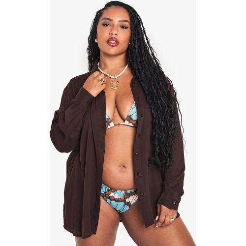 Grande Taille - Chemise Oversize - 44 - boohoo - Modalova