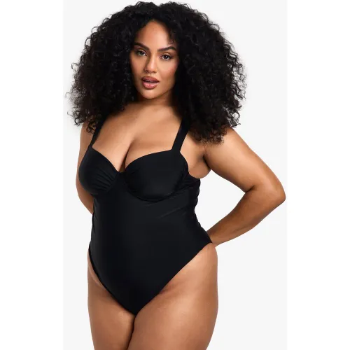 Grande Taille - Maillot De Bain Basique - 44 - boohoo - Modalova
