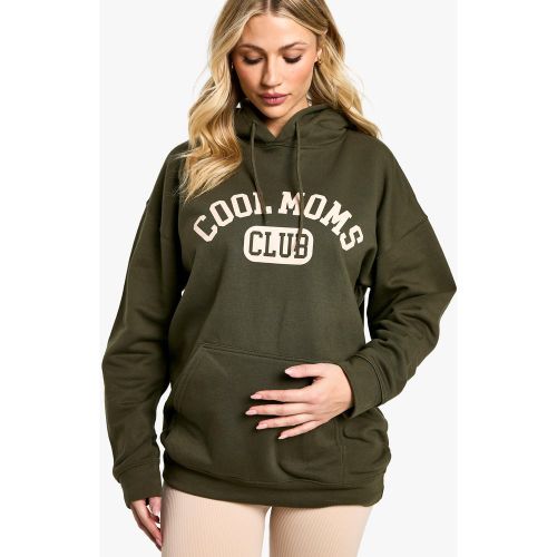 Maternité - Sweat À Capuche De Grossesse À Slogan Moms Club - S - boohoo - Modalova