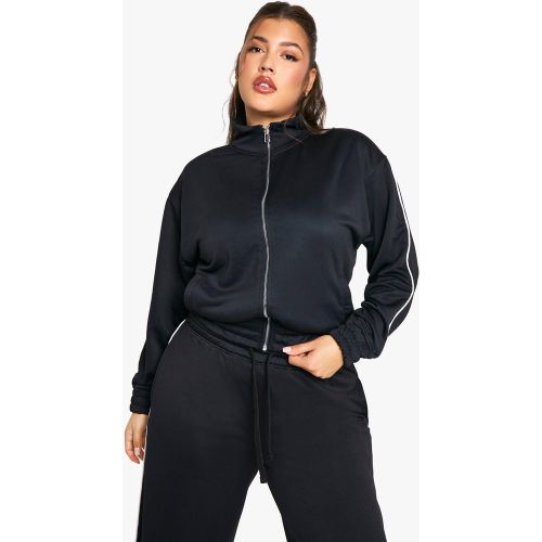 Grande Taille - Veste De Survêtement Zippée En Maille - 44 - boohoo - Modalova