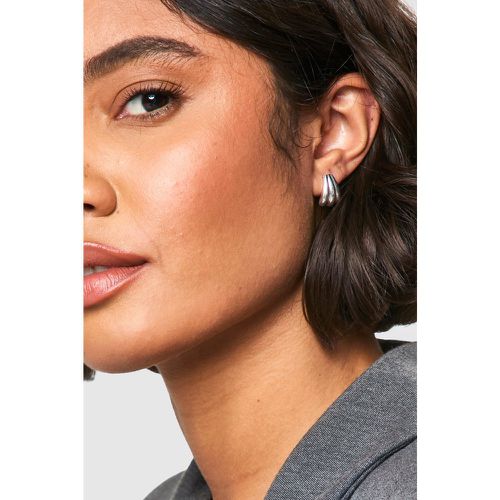 Minis Boucles D'Oreilles Côtelées - One Size - boohoo - Modalova