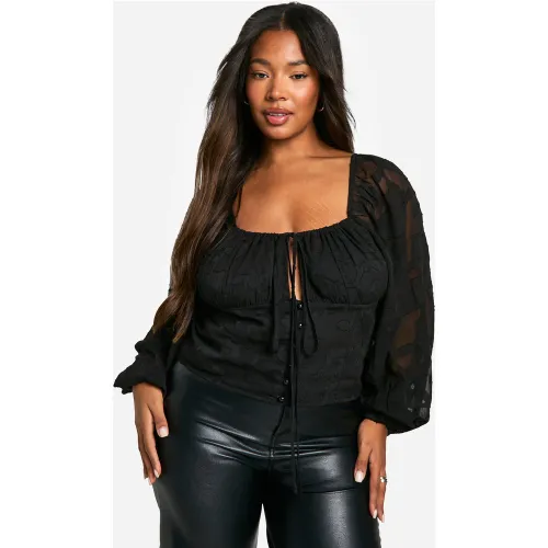Grande Taille - Corset Champêtre - 44 - boohoo - Modalova