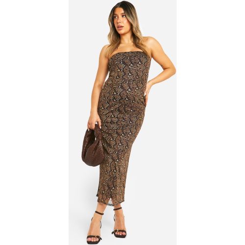 Maternité - Robe De Grossesse À Imprimé Serpent - 36 - boohoo - Modalova