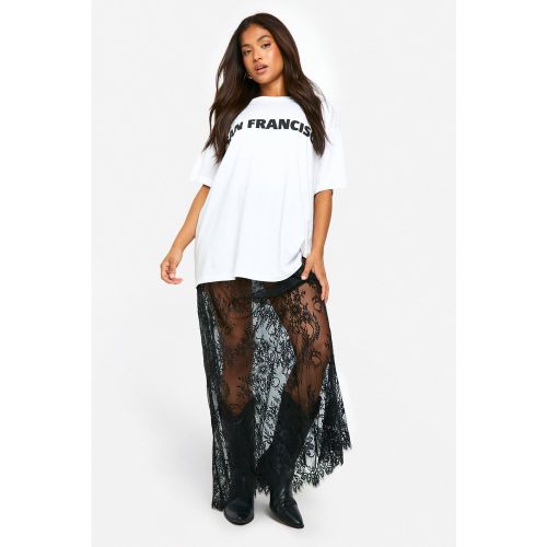 Petite" - Jupe Longue En Dentelle - 34 - boohoo - Modalova