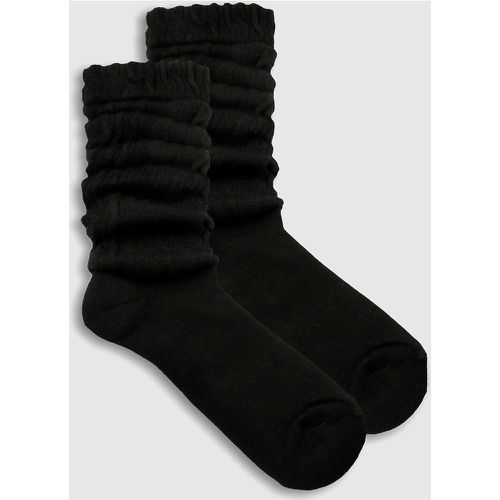 Lot De 2 Paires De Chaussettes Côtelées - One Size - boohoo - Modalova