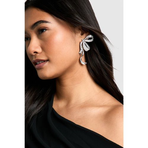 Boucles D'Oreilles Strassées - One Size - boohoo - Modalova