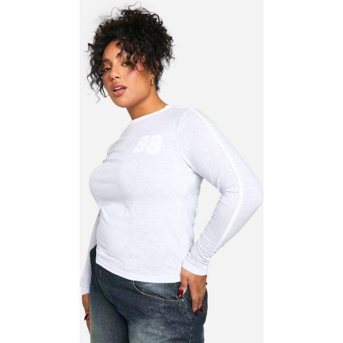 Grande Taille - Top Habillé À Broderie Contrastante - 44 - boohoo - Modalova