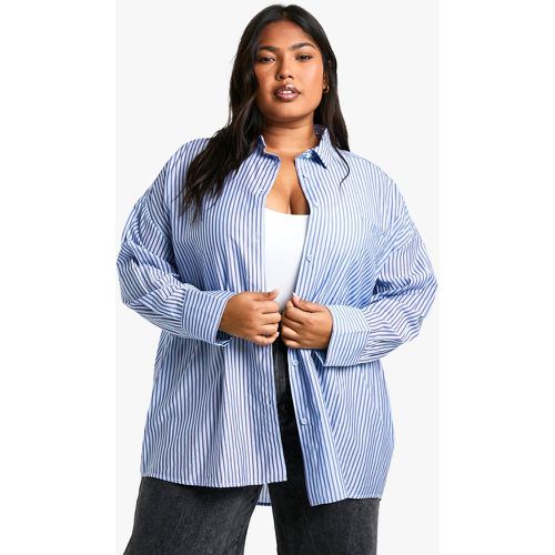 Grande Taille - Chemise Oversize À Rayures - 46 - boohoo - Modalova