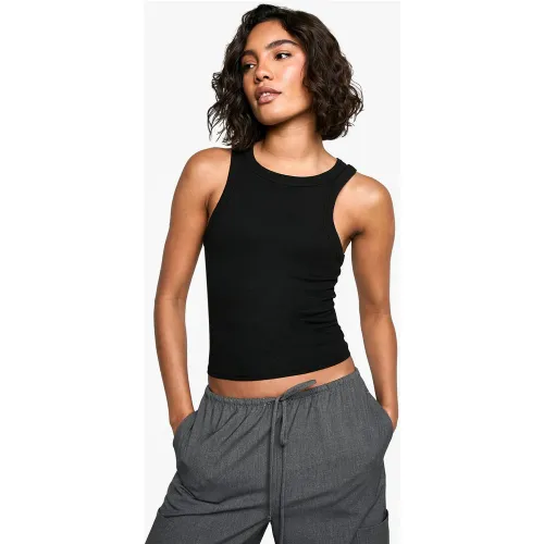 Tall" - Crop Top Basique À Dos Nageur - 34 - boohoo - Modalova