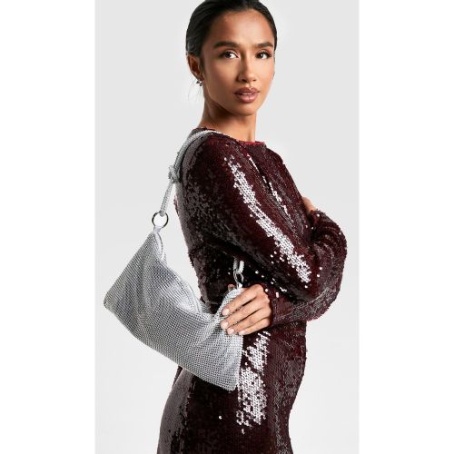 Sac À Main À Poignée En Strass - One Size - boohoo - Modalova