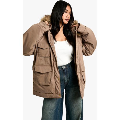 Parka Utilitaire À Poches - 40 - boohoo - Modalova