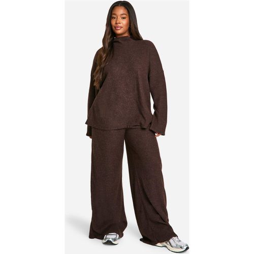 Grande Taille - Ensemble Avec Pull Large Et Pantalon Large - 56 - boohoo - Modalova